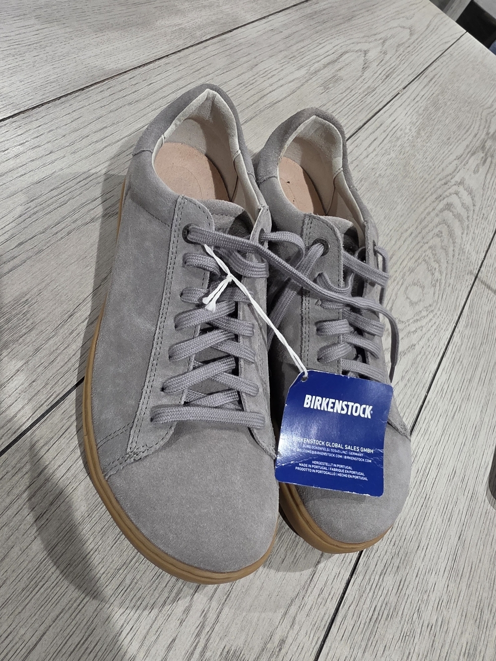 Birkenstock Bend Men's Grey Suede Sneakers Size 8 Eu 41